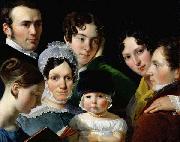 unknow artist The Dubufe Family in 1820. France oil painting artist
